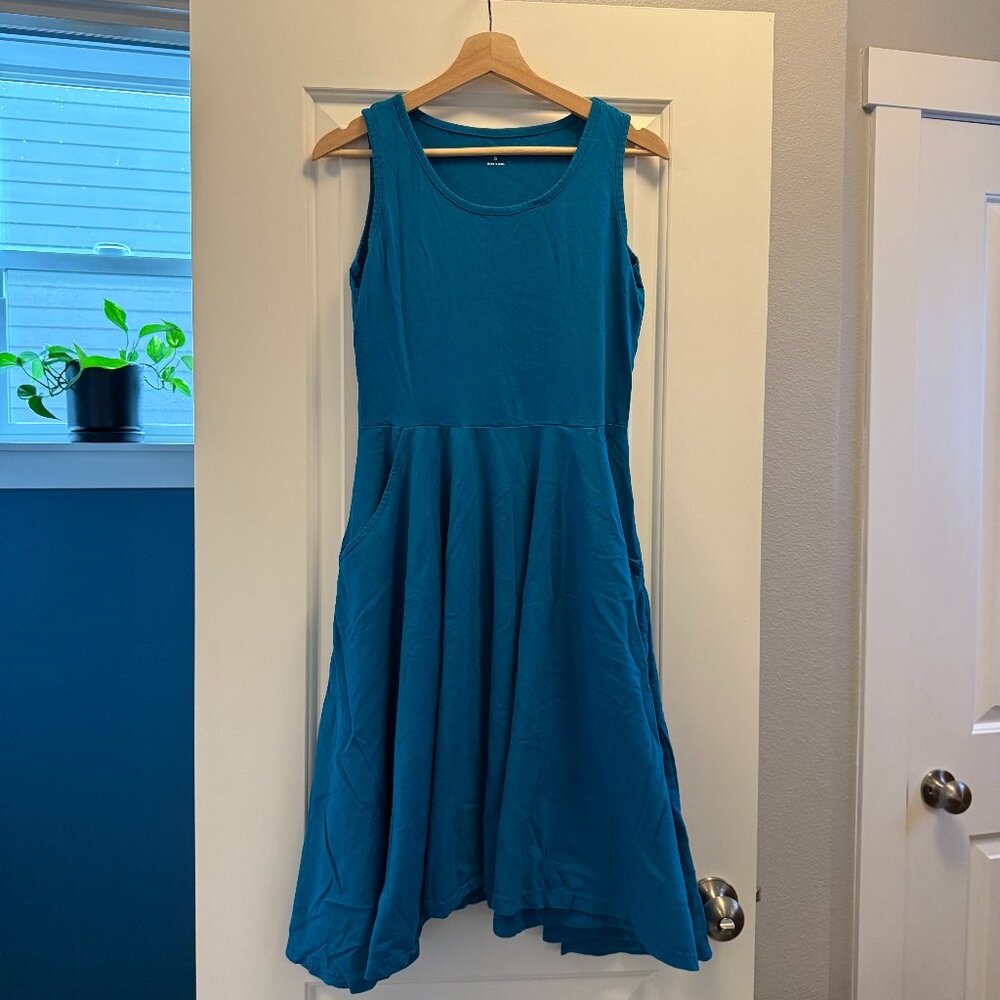 Svaha 3/4 circle twirl dress, size small, robin's egg blue